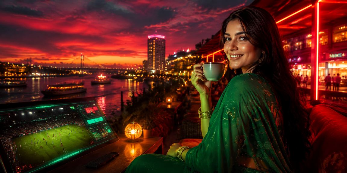 খুলনায় লাল-সবুজ সাজসজ্জায় একটি বিনোদনমূলক ক্যাসিনো ইভেন্টে 71bd প্ল্যাটফর্মের প্রমোশনাল প্রদর্শনী